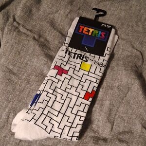 Tetris Multicolor Tetris Pattern Socks